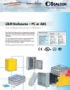 OEM Enclosures - PC or ABS, Series 12 w/ plain sides and Metric or PG Knockouts