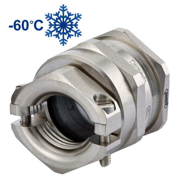 Ex-e PG 48 Nickel Plated Brass Low Temp EMI / RFI Braided Clamp Cable Gland | Cord Grip | Strain Relief CC48AR-EXZ