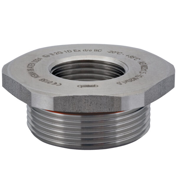 316L Stainless Steel M20 x 1.5 to M12 x 1.5 Reducer | RM-2012-6IX-D