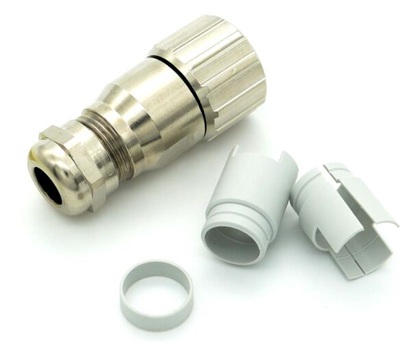 Straight Connector Female Thread with Flex Protection for Cable 7-12mm | Without Insert | S7.101.400.000