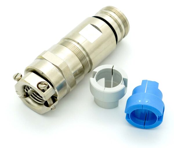 Straight Connector Clamp EMI / RFI Male Thread for Cable 7-12 mm | S7.296.500.000